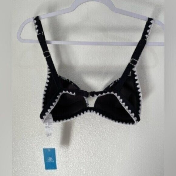 New Cupshe Embroidered Padded Cup Bikini Set Boho Beachy Feminine High Cut - Picture 6 of 11